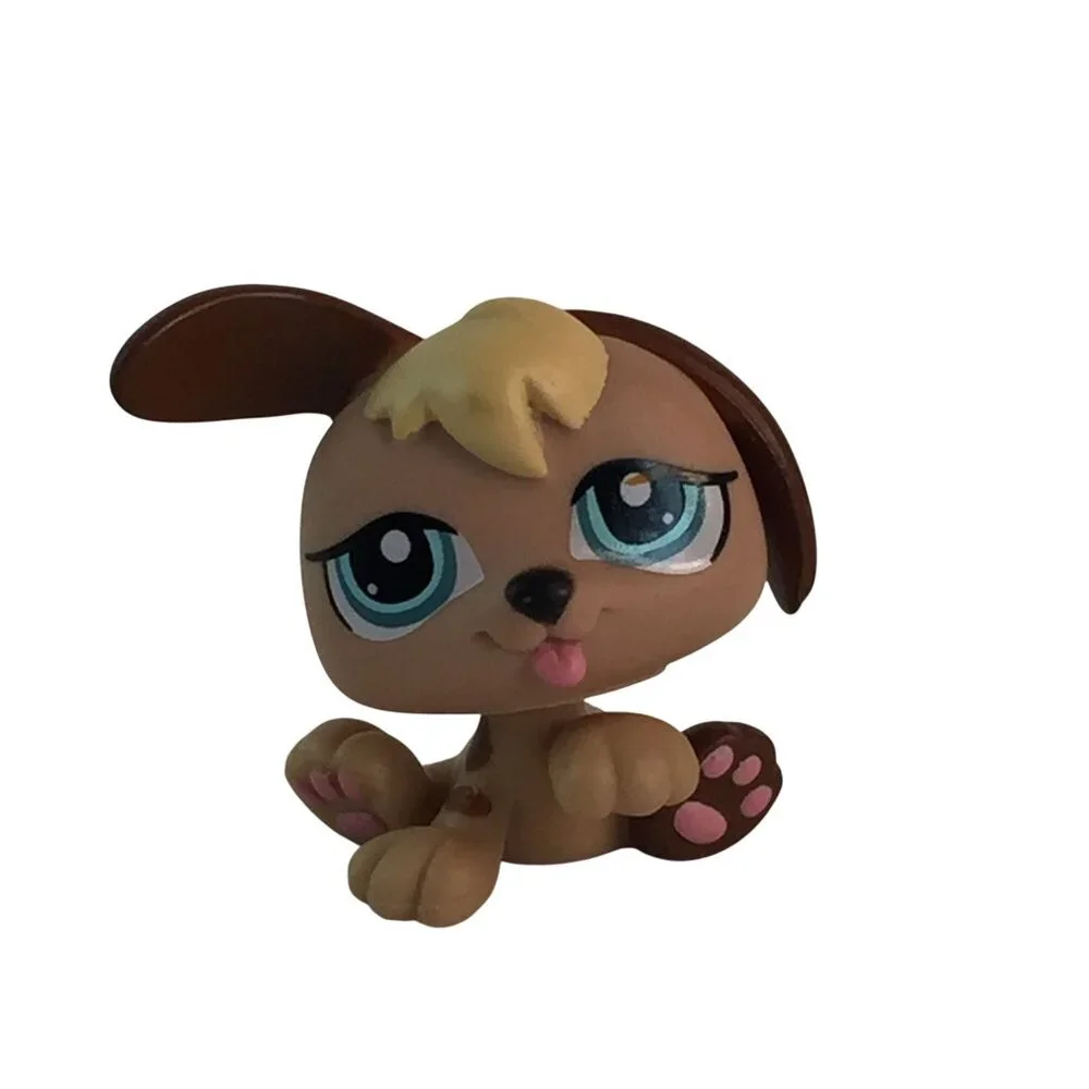 Littlest Pet Shop LPS‎ Petriplet Dogs #1338 Brown #134 Tan Puppy Figures